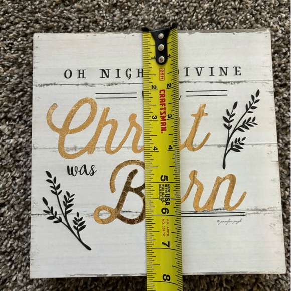 O Holy Night Wood Sign - Picture 2 of 4